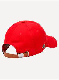 Boné Lacoste Gabardine - Vermelho